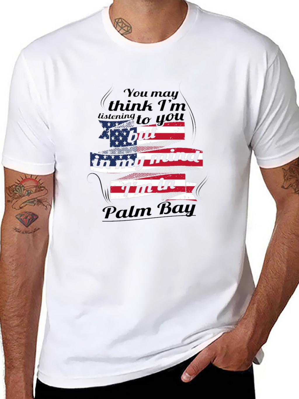 Palm Bay Mind T-Shirt - Patriotic Design
