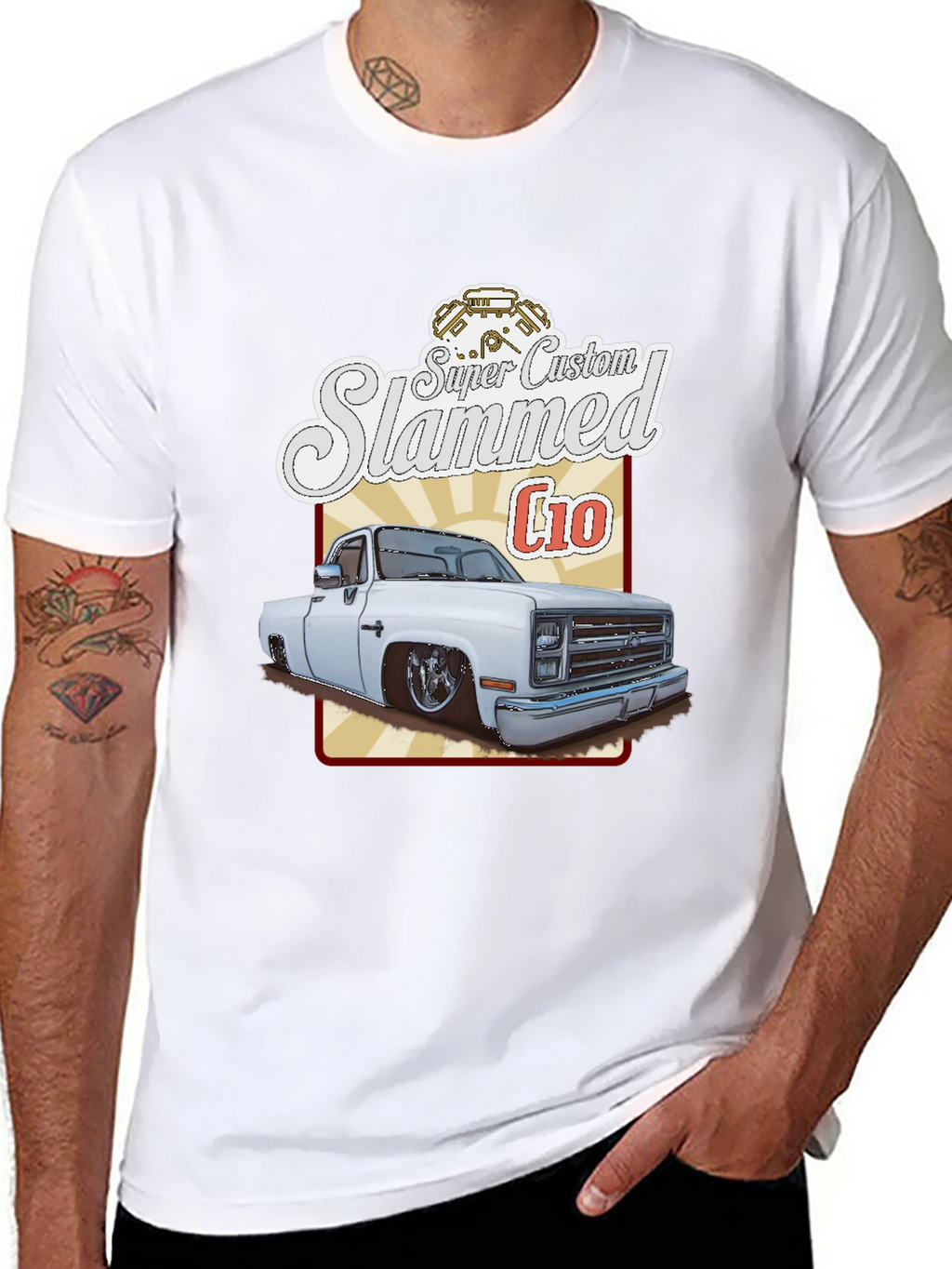 Super Custom Slammed C10 T-Shirt