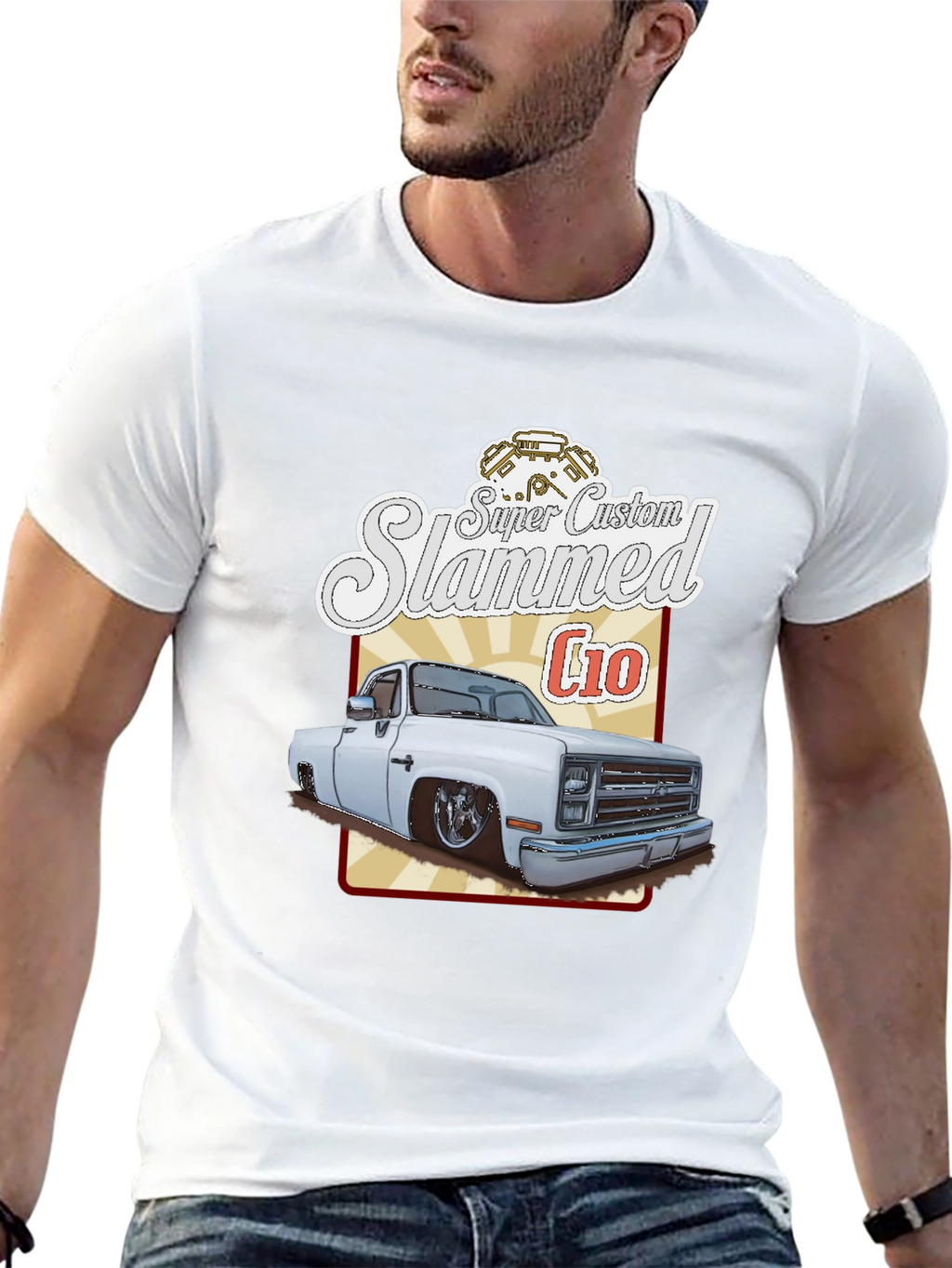 Super Custom Slammed C10 T-Shirt