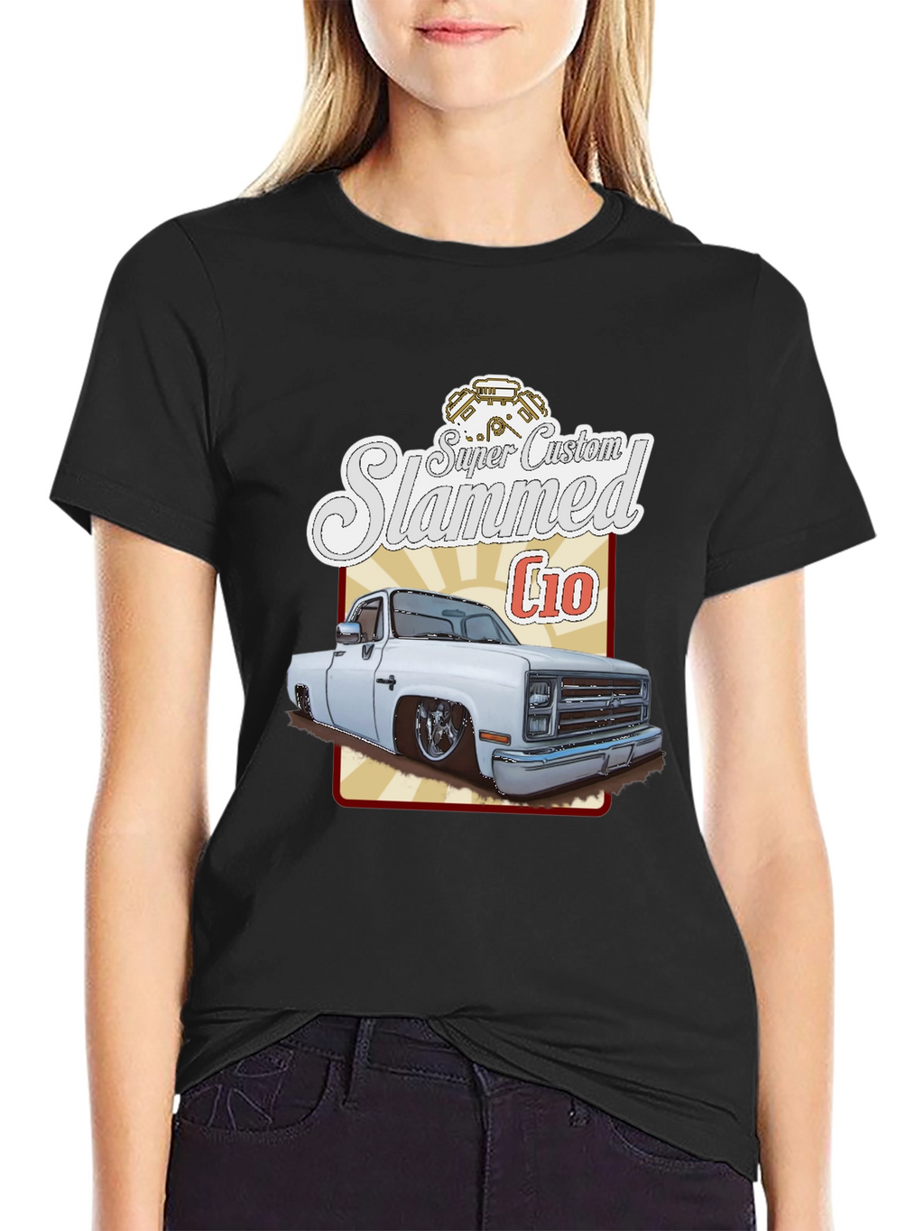 Super Custom Slammed C10 T-Shirt