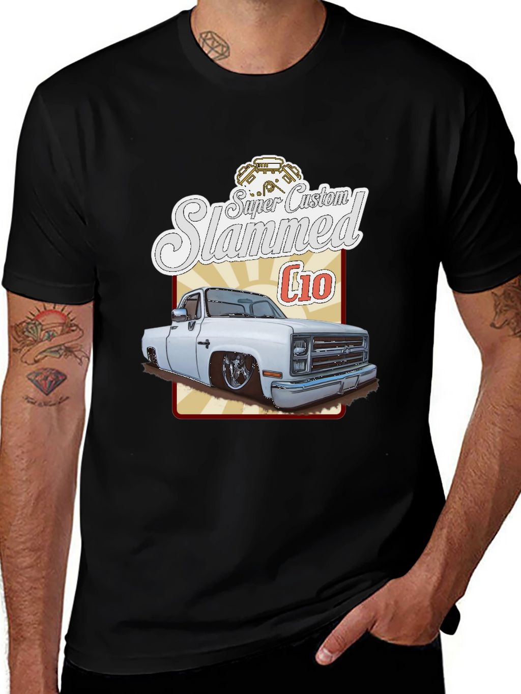 Super Custom Slammed C10 T-Shirt