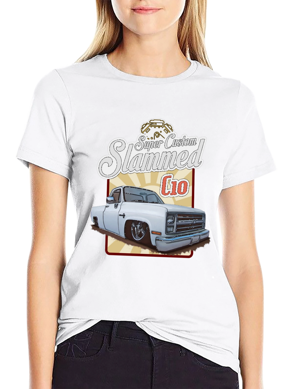 Super Custom Slammed C10 T-Shirt