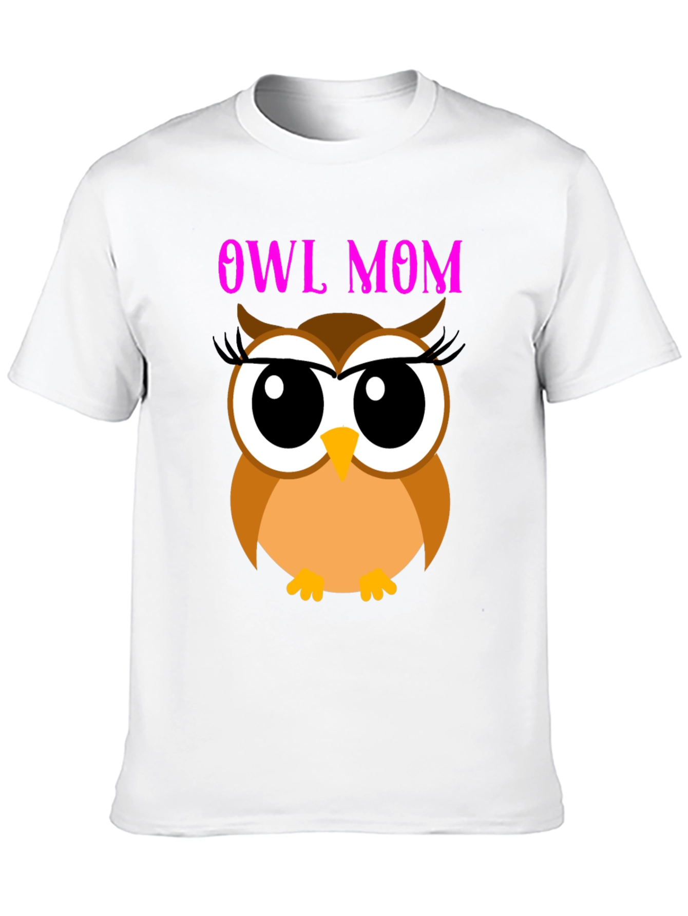 Owl Mom Graphic Tee - Black T-Shirt