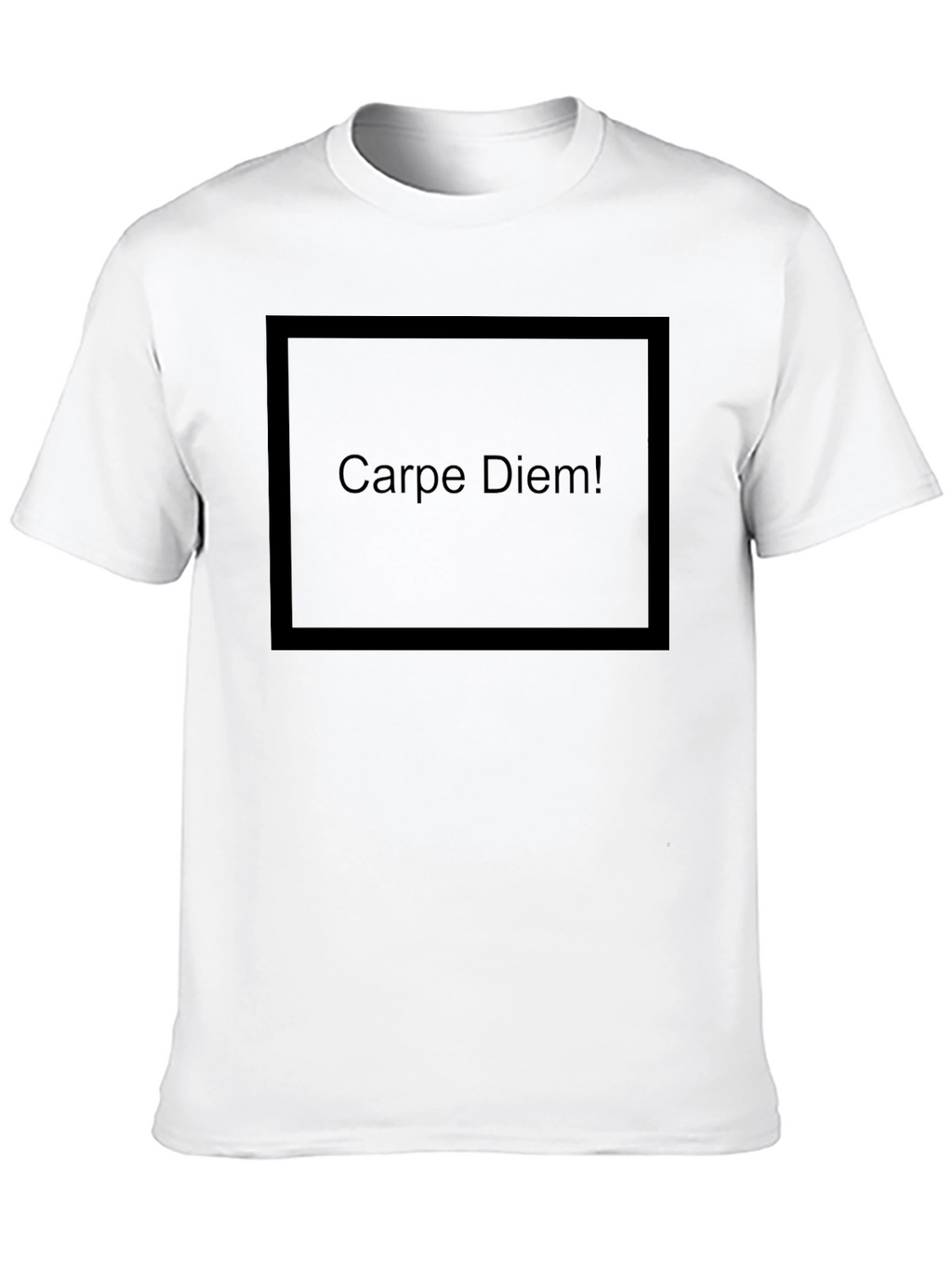 Carpe Diem Black Graphic T-Shirt