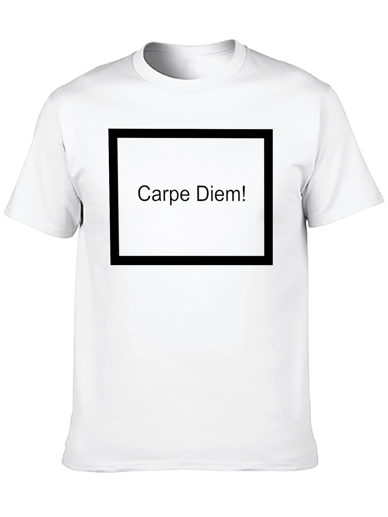Carpe Diem Black Graphic T-Shirt