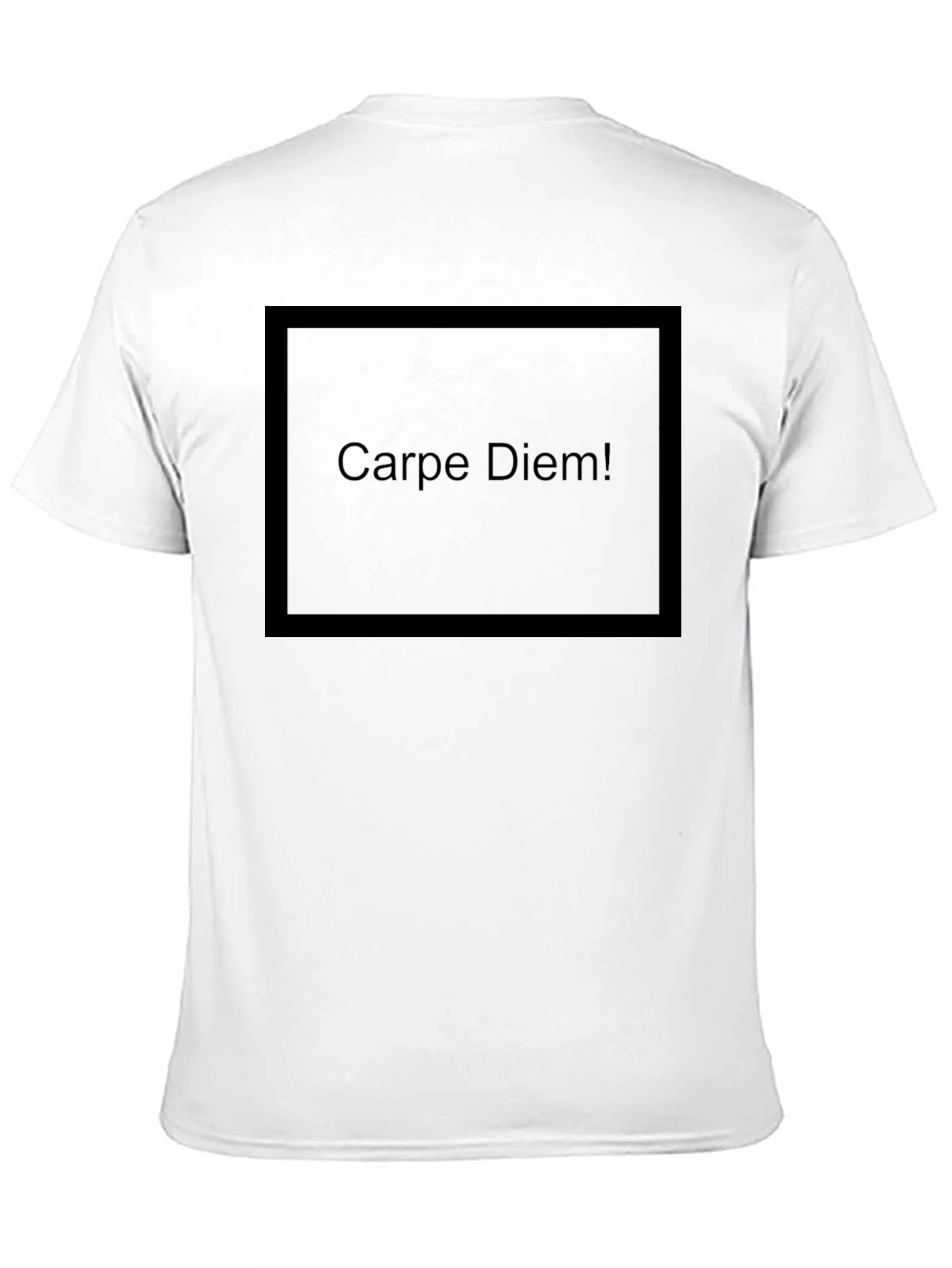 Carpe Diem Black Graphic T-Shirt