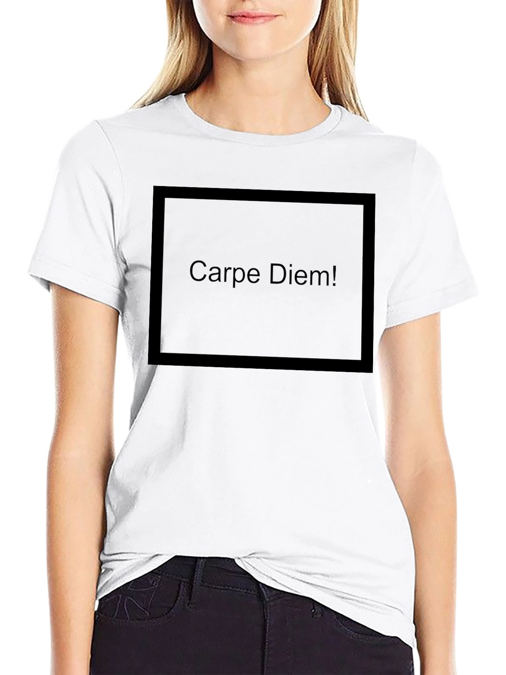 Carpe Diem Black Graphic T-Shirt
