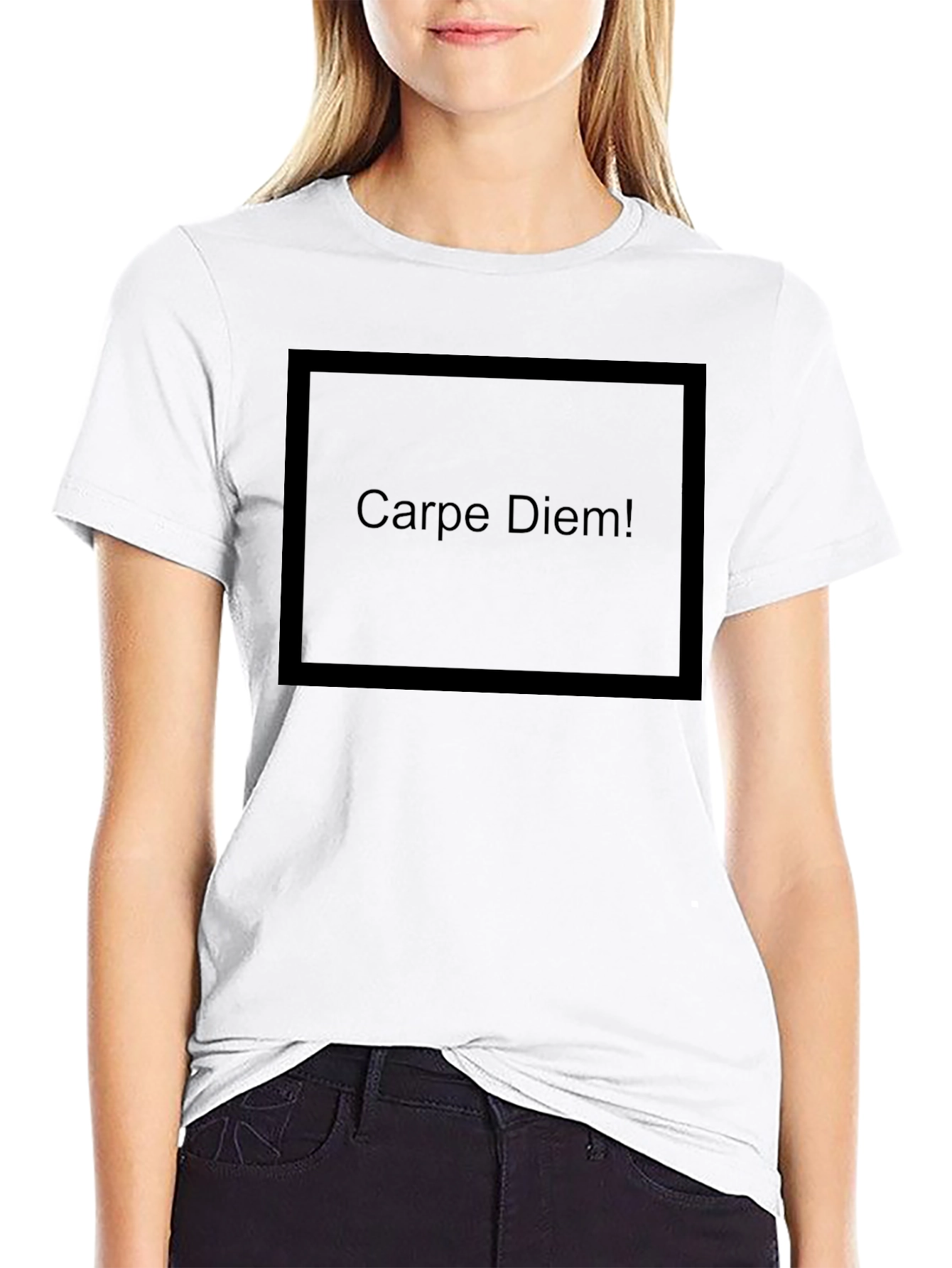 Carpe Diem Black Graphic T-Shirt