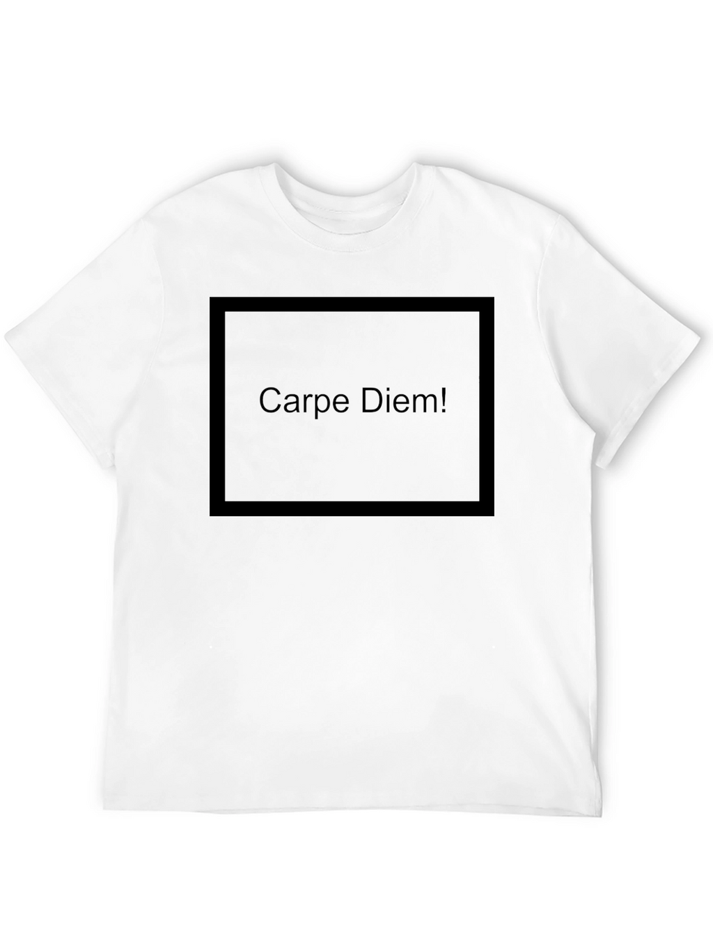Carpe Diem Black Graphic T-Shirt