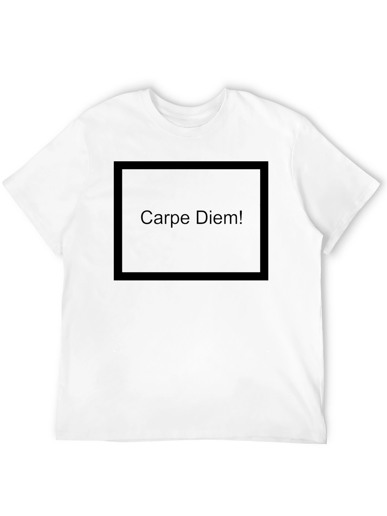 Carpe Diem Black Graphic T-Shirt