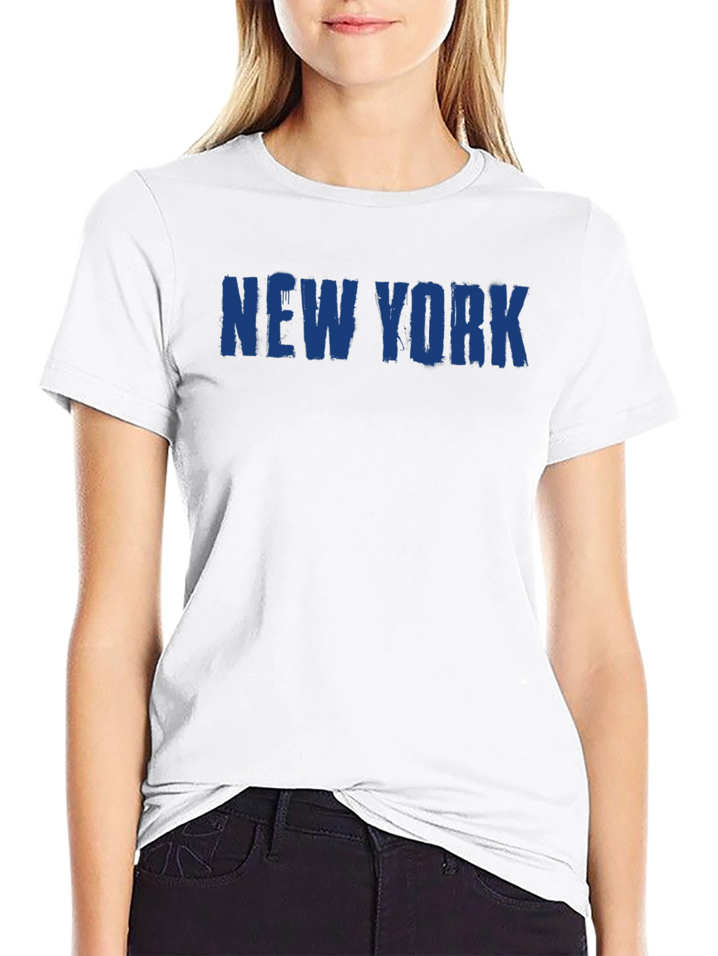 New York Graphic Print Black T-Shirt