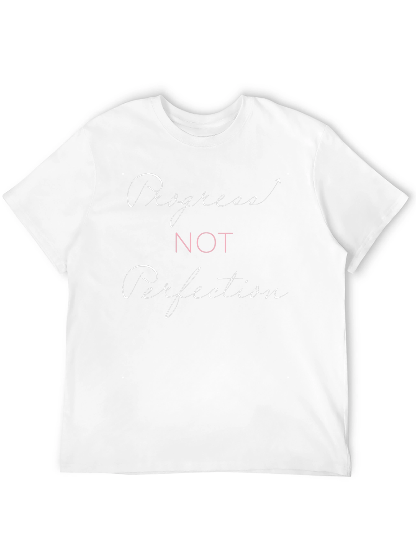 Progress Not Perfection Black Graphic Tee