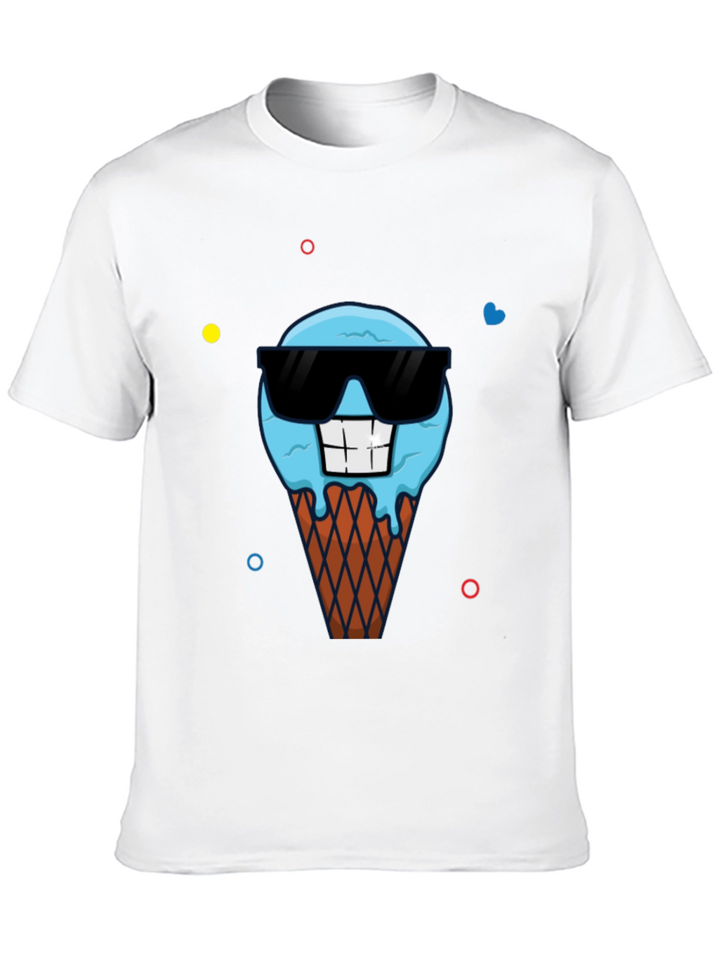 Cool Ice Cream Cone Graphic T-Shirt