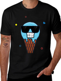 Cool Ice Cream Cone Graphic T-Shirt