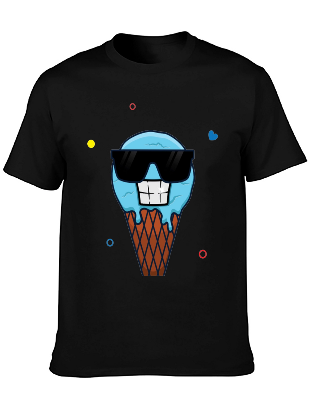 Cool Ice Cream Cone Graphic T-Shirt