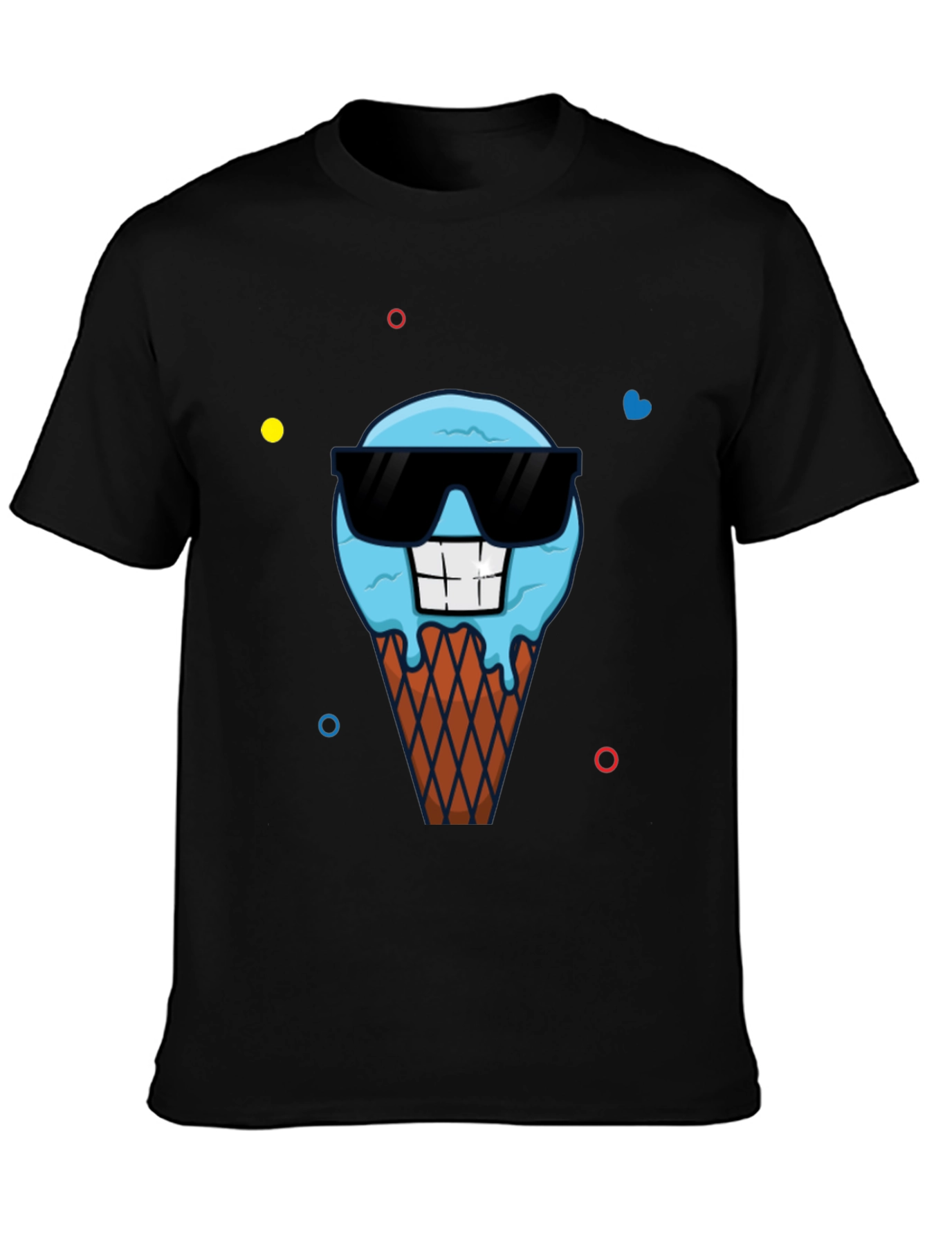 Cool Ice Cream Cone Graphic T-Shirt