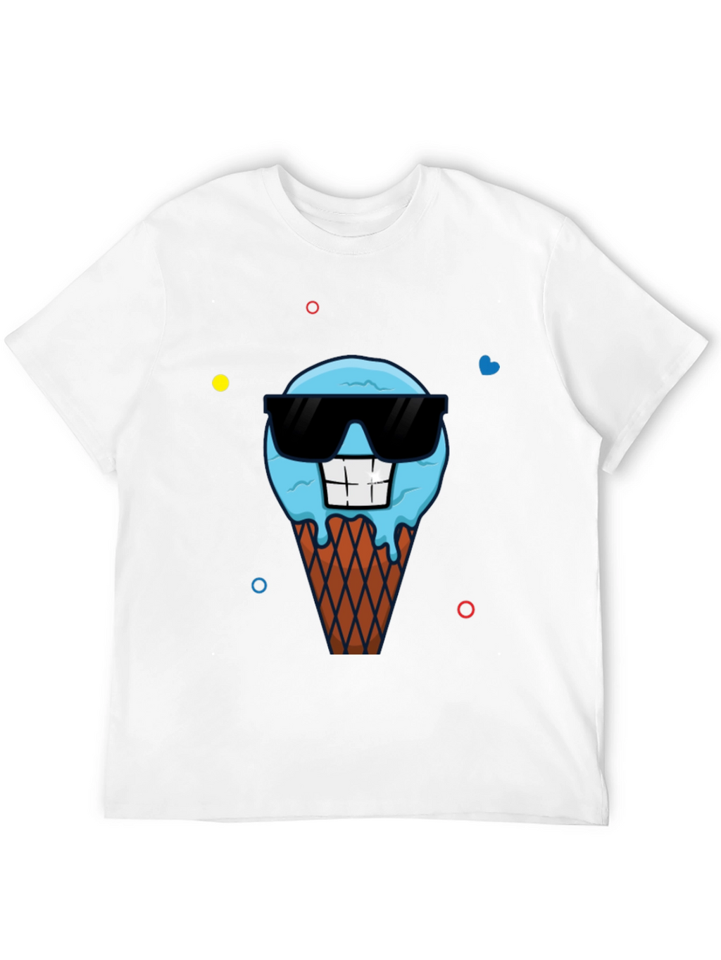 Cool Ice Cream Cone Graphic T-Shirt