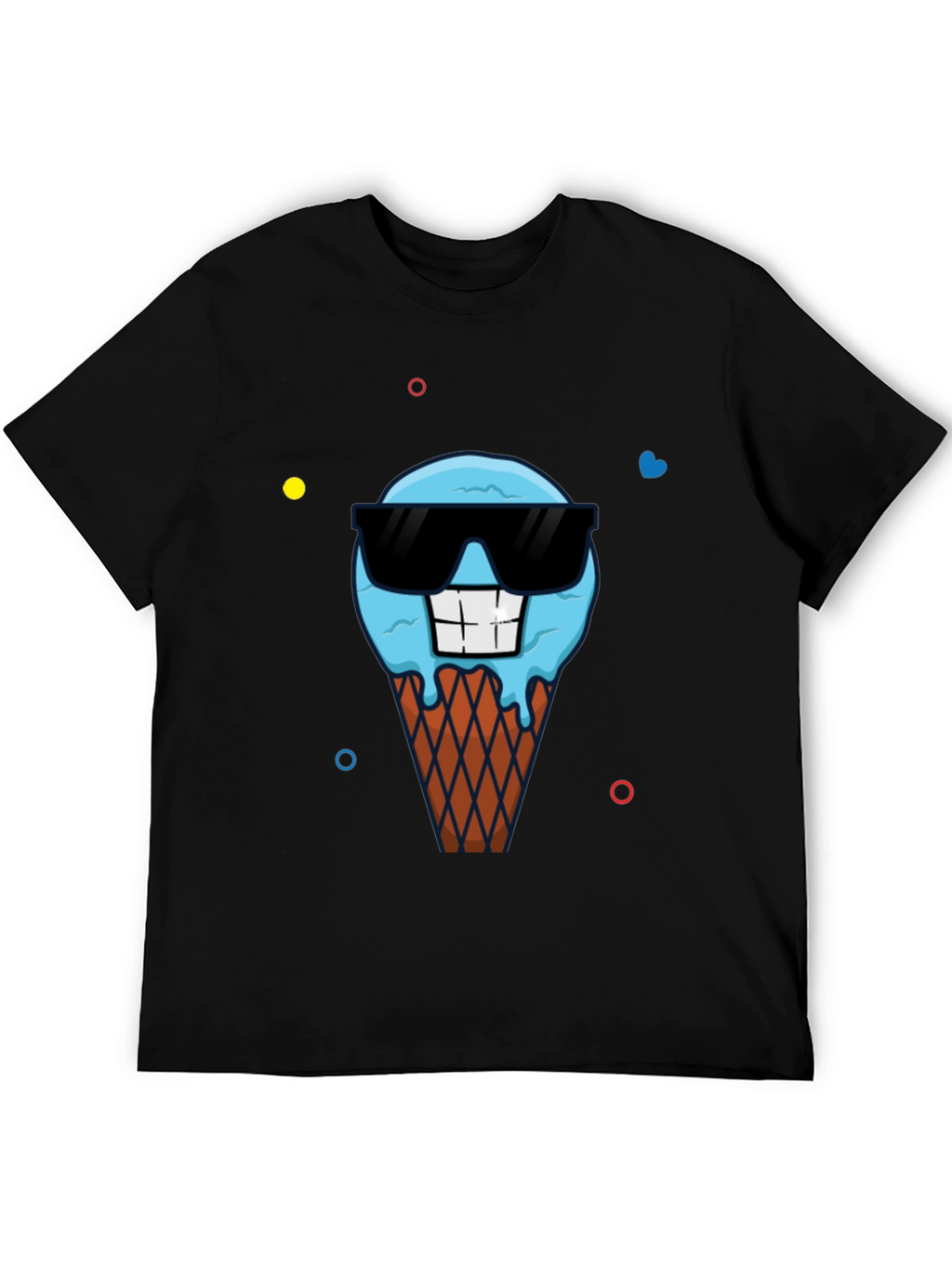 Cool Ice Cream Cone Graphic T-Shirt