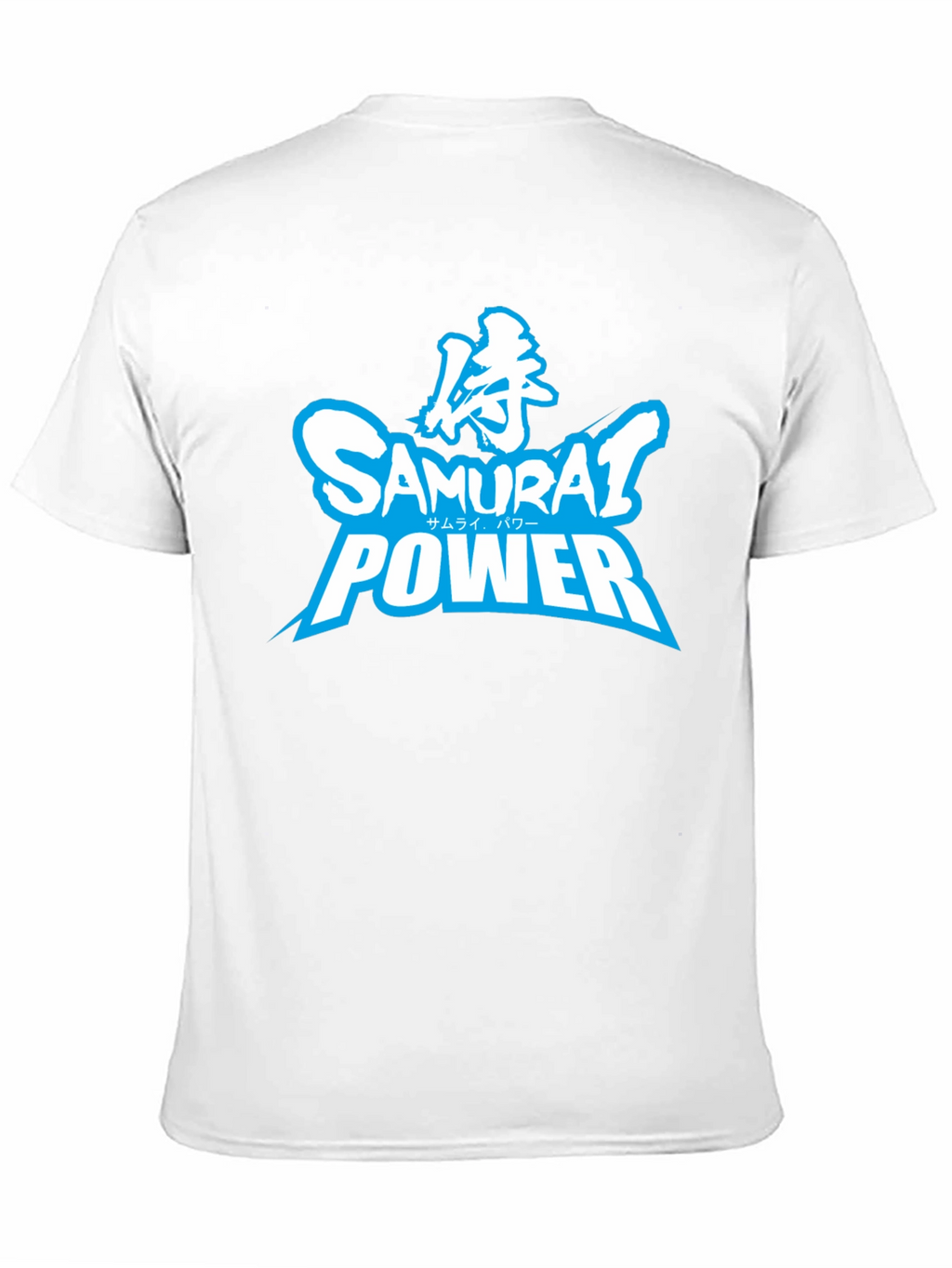 Samurai Power Graphic T-Shirt - Black Crew Neck Tee