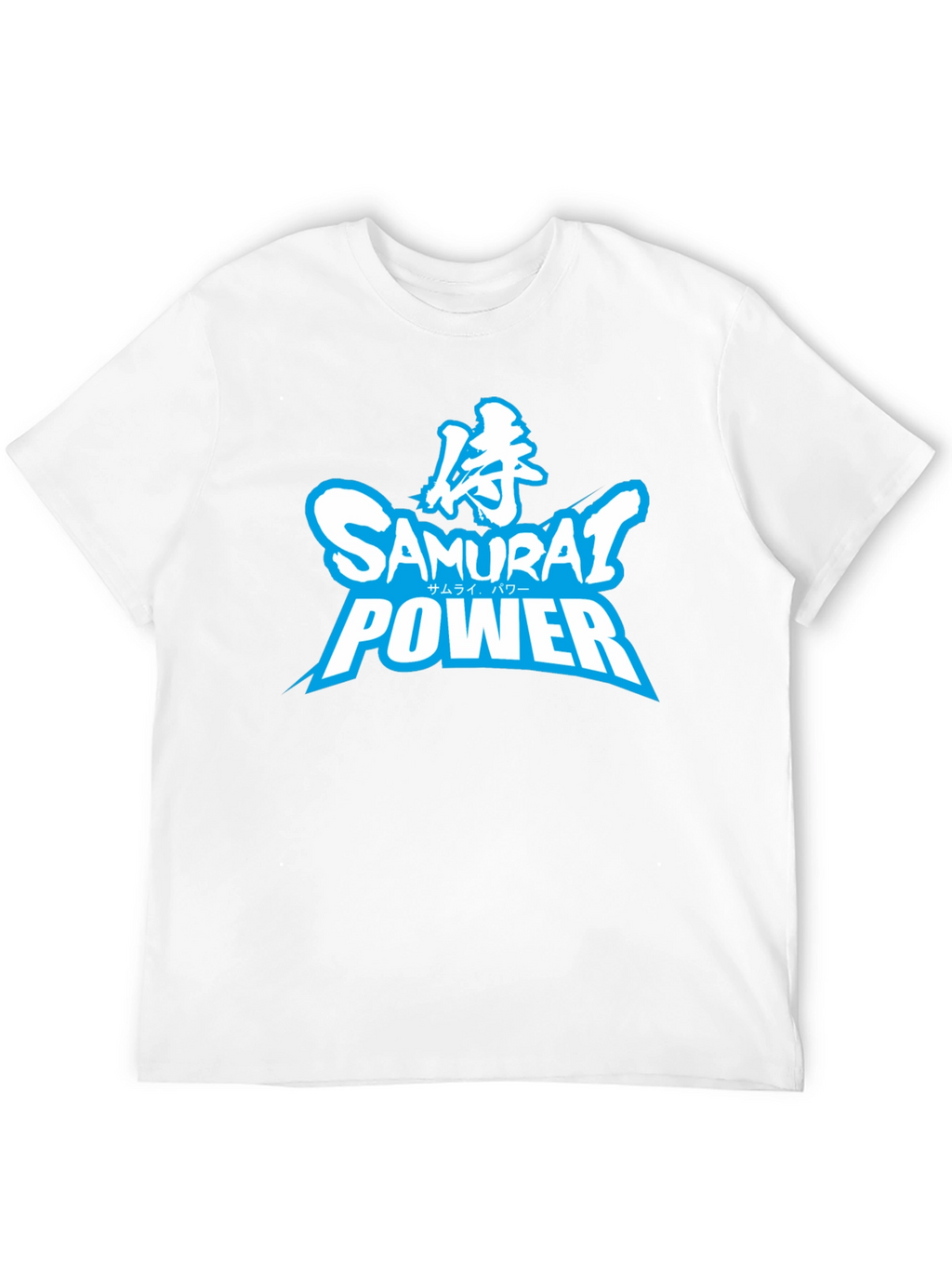 Samurai Power Graphic T-Shirt - Black Crew Neck Tee