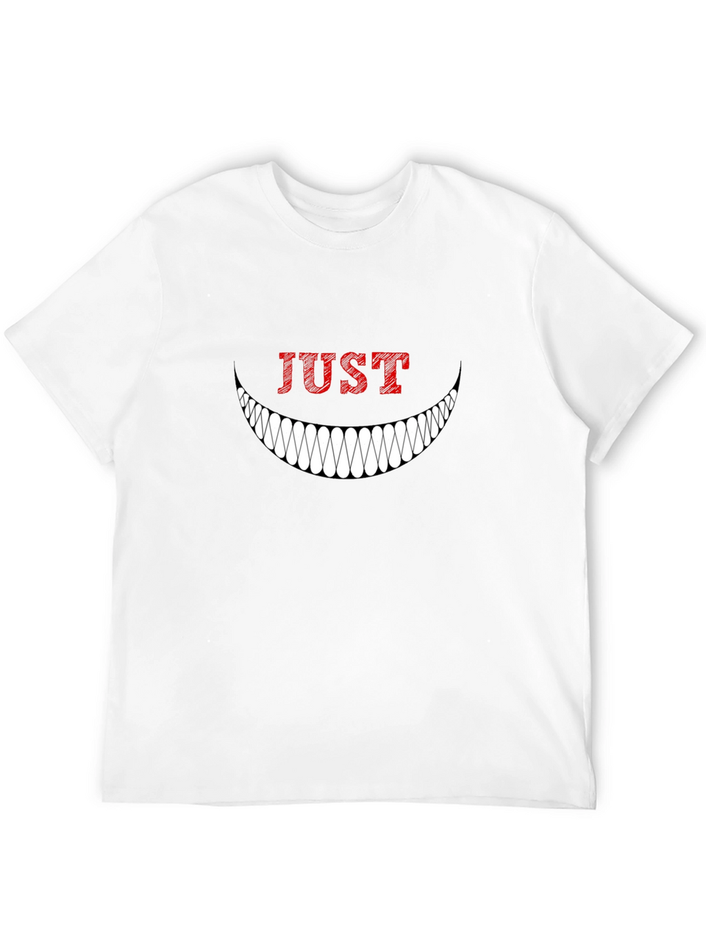 Just Smile Graphic Tee - Mens Black T-Shirt