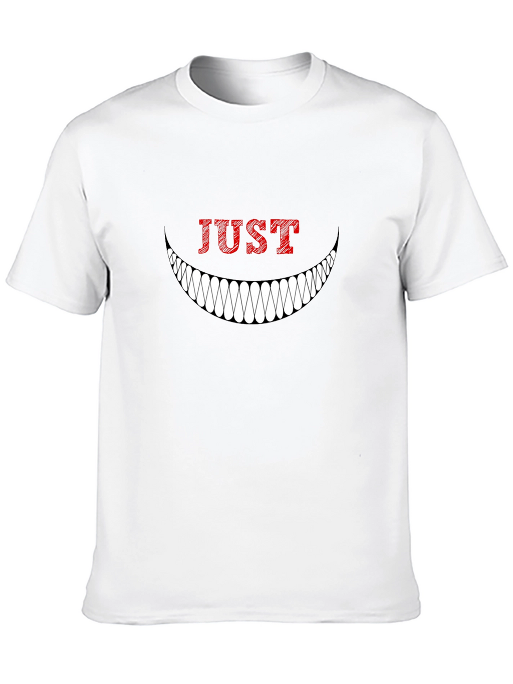 Just Smile Graphic Tee - Mens Black T-Shirt