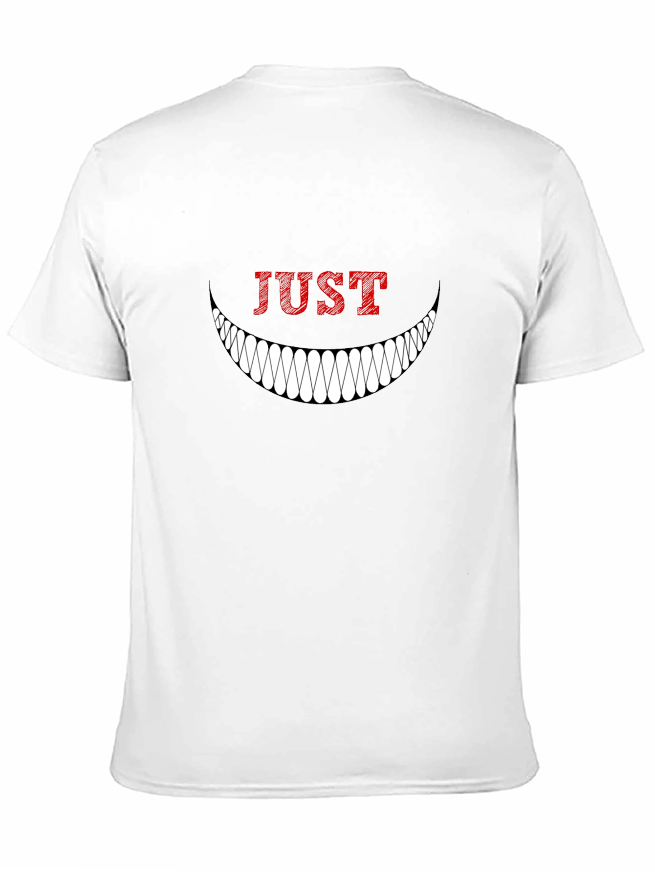 Just Smile Graphic Tee - Mens Black T-Shirt
