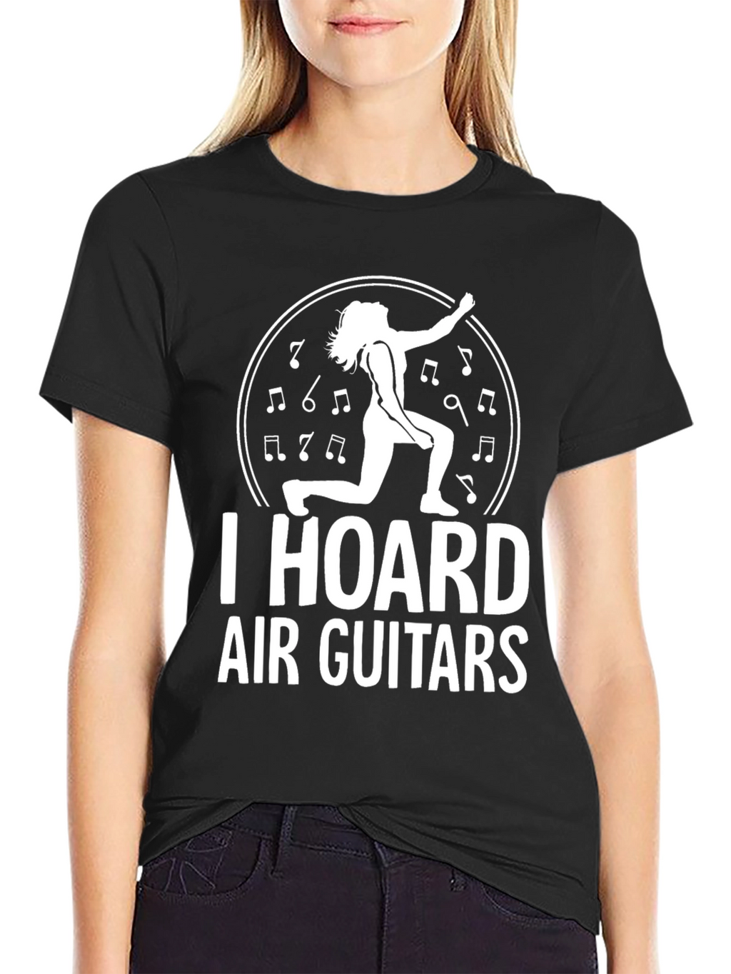 I Hoard Air Guitars Black T-Shirt