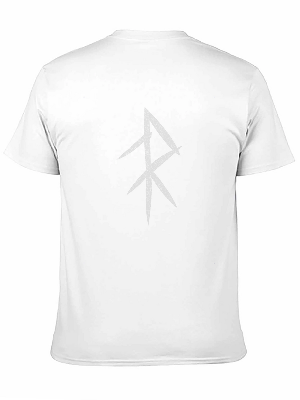 Mens Black T-Shirt with Viking Rune Design