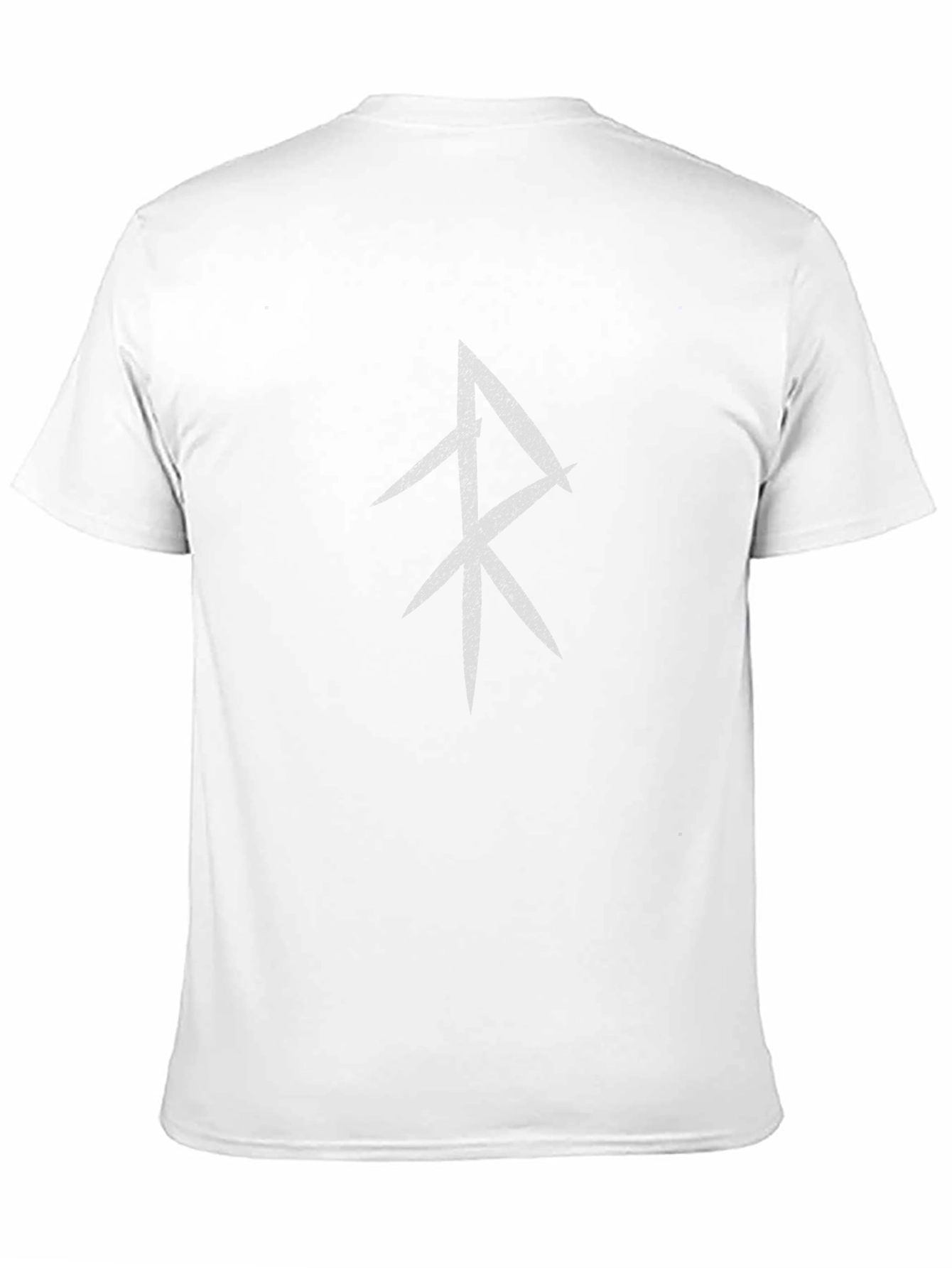 Mens Black T-Shirt with Viking Rune Design