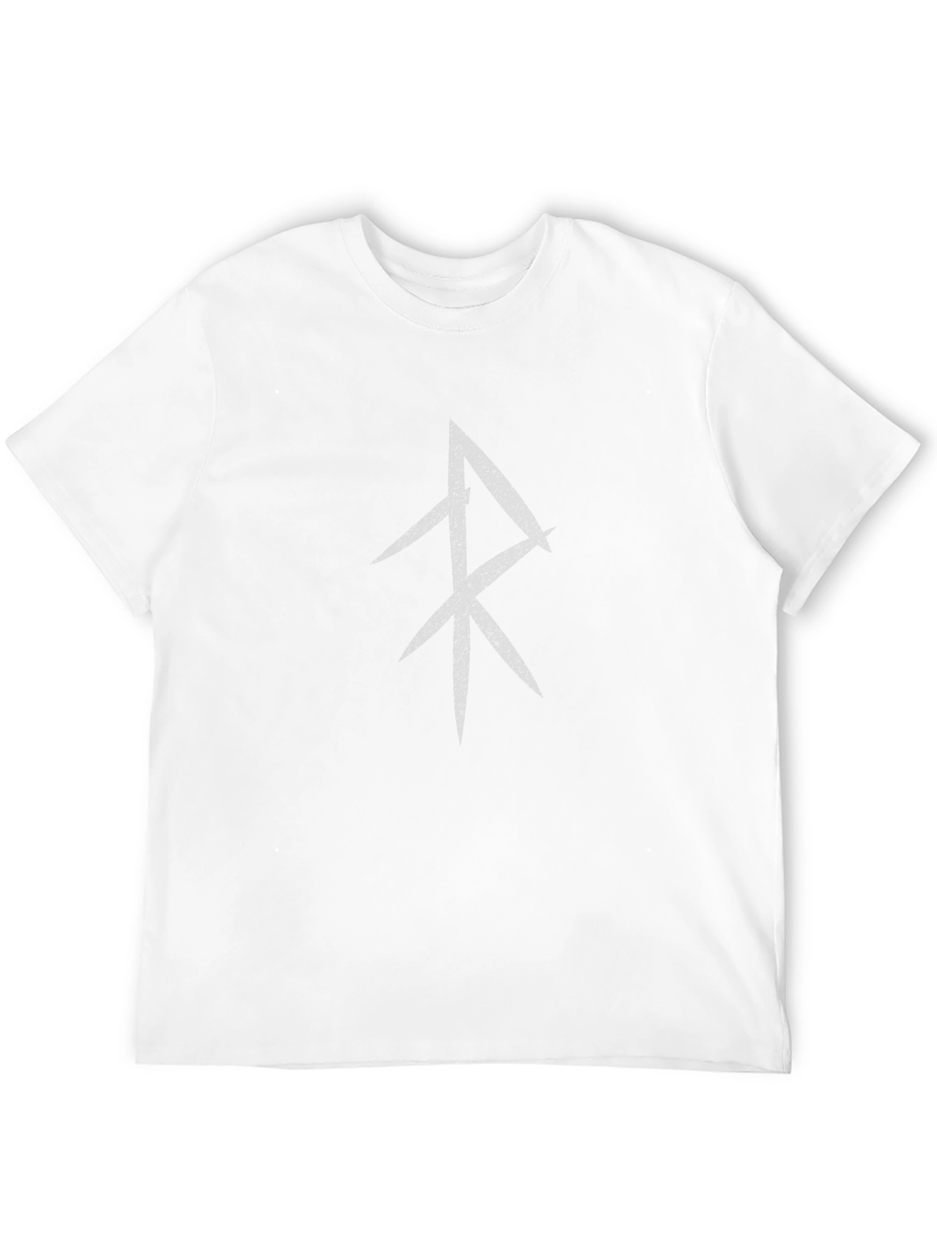 Mens Black T-Shirt with Viking Rune Design