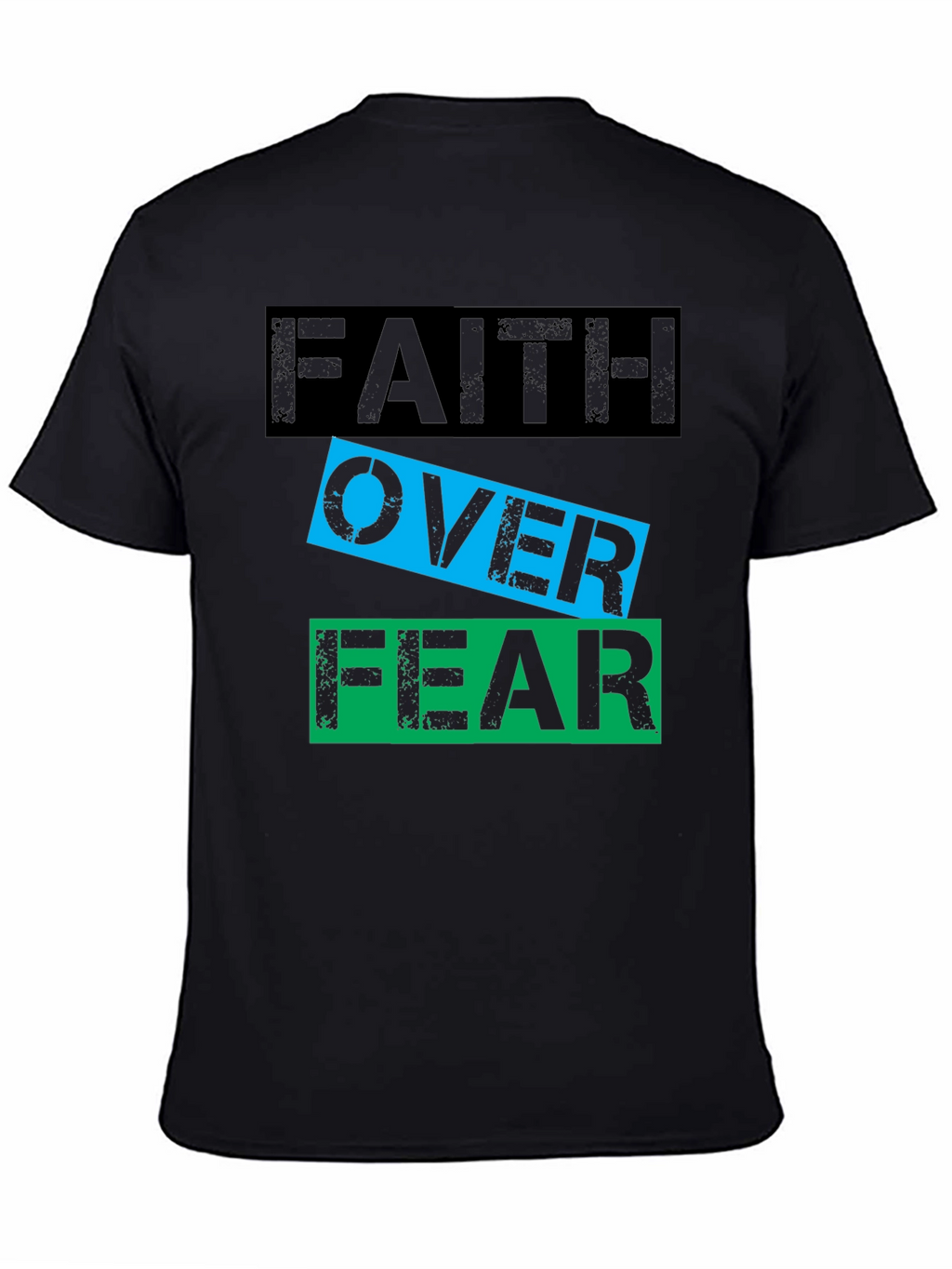 Faith Over Fear Graphic T-Shirt - Motivational Tee