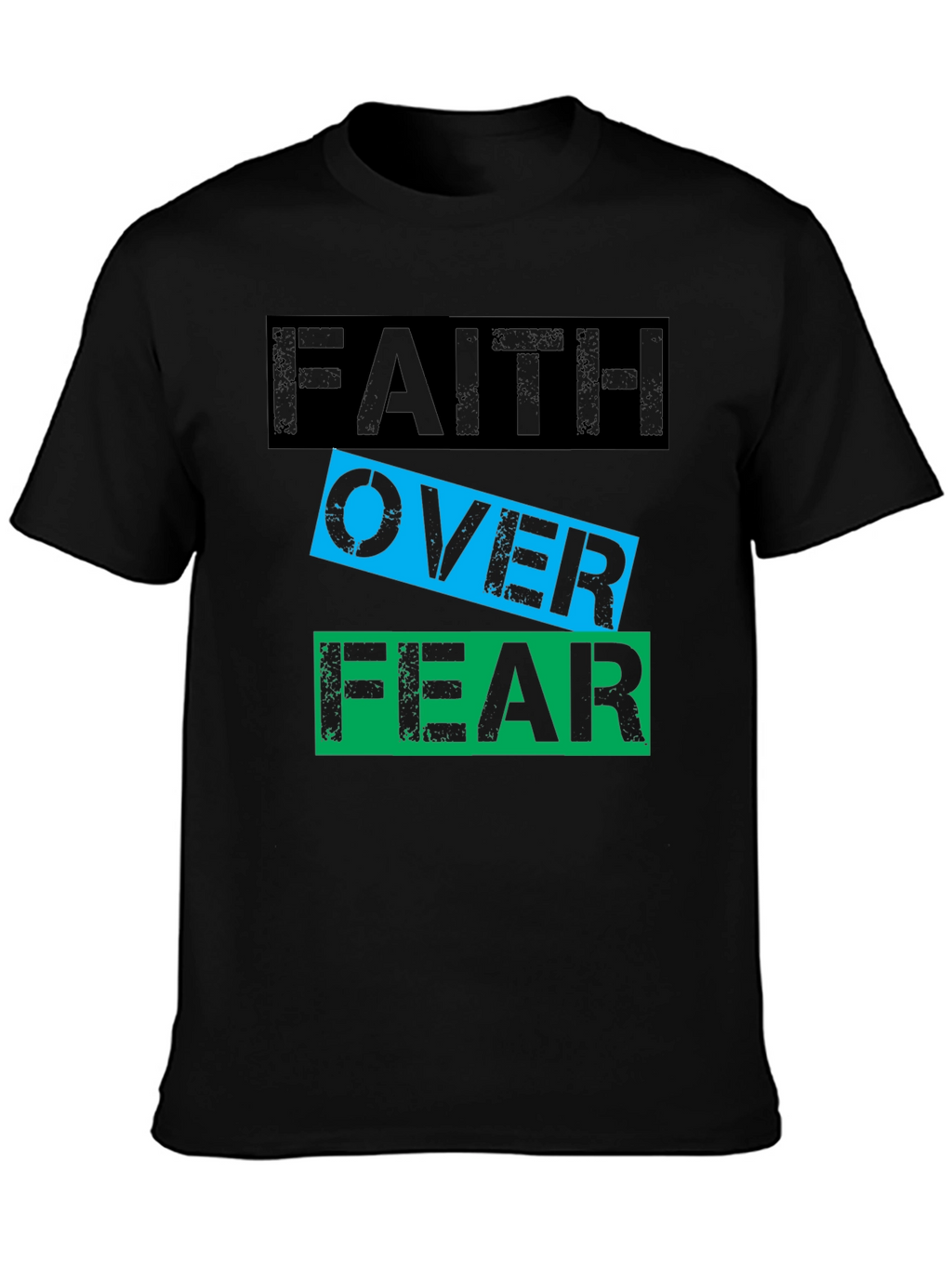 Faith Over Fear Graphic T-Shirt - Motivational Tee