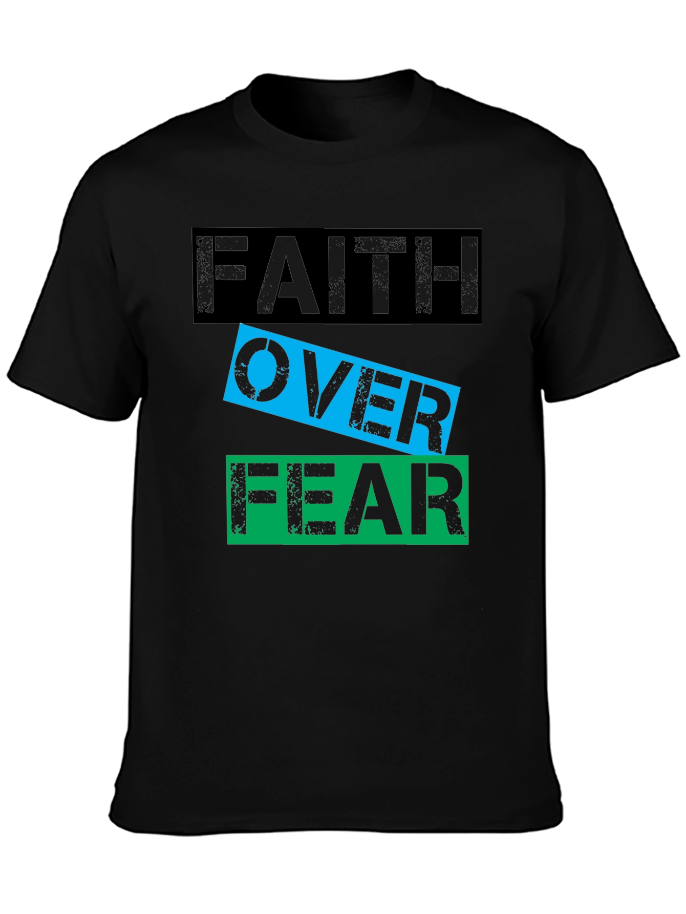 Faith Over Fear Graphic T-Shirt - Motivational Tee