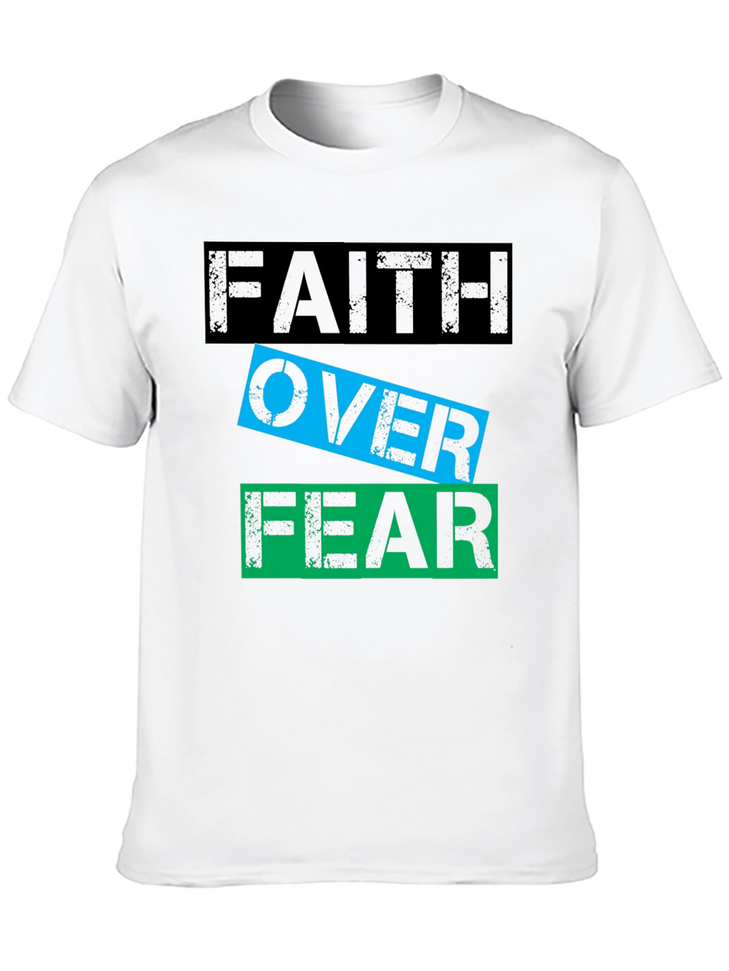 Faith Over Fear Graphic T-Shirt - Motivational Tee