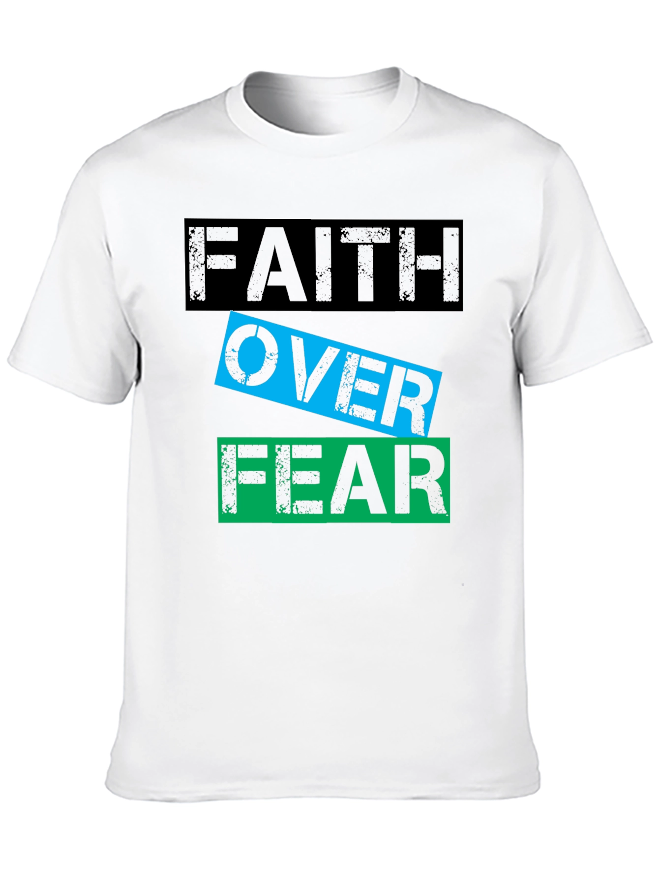 Faith Over Fear Graphic T-Shirt - Motivational Tee