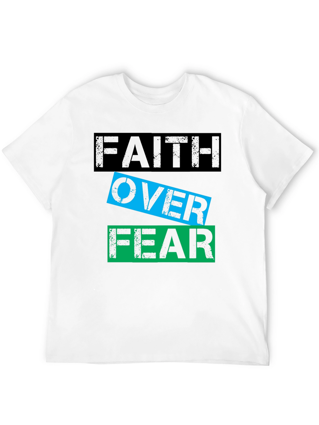 Faith Over Fear Graphic T-Shirt - Motivational Tee