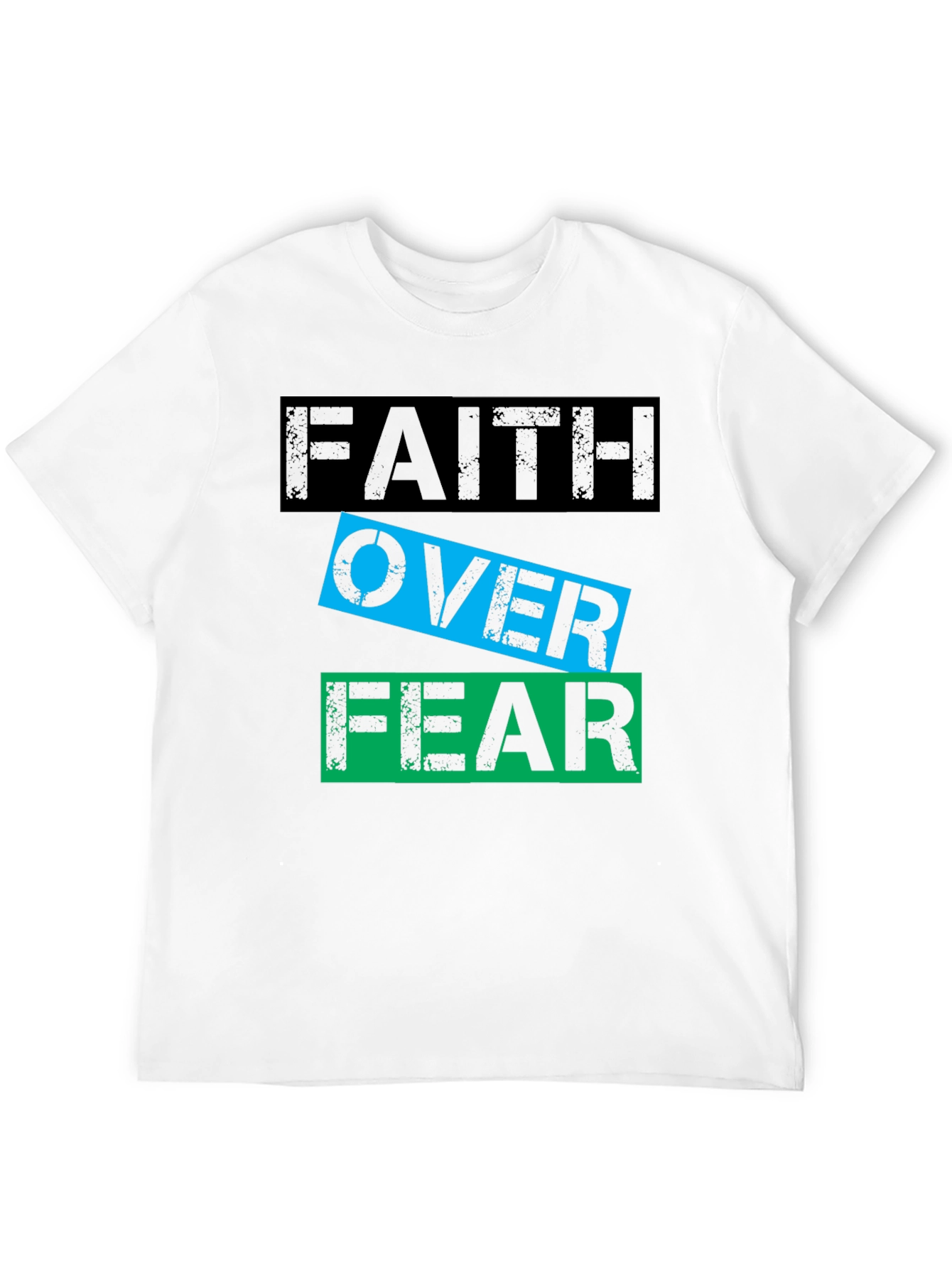 Faith Over Fear Graphic T-Shirt - Motivational Tee