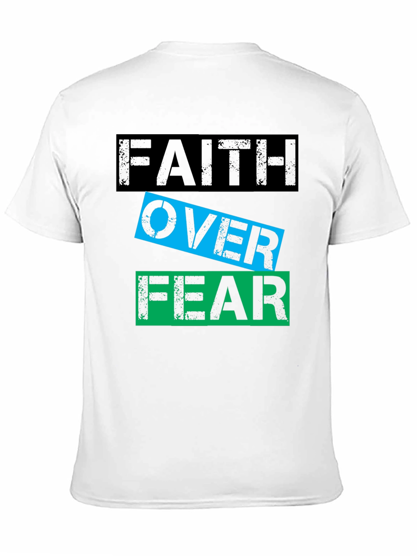 Faith Over Fear Graphic T-Shirt - Motivational Tee