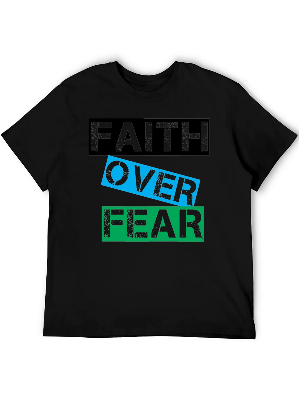 Faith Over Fear Graphic T-Shirt - Motivational Tee