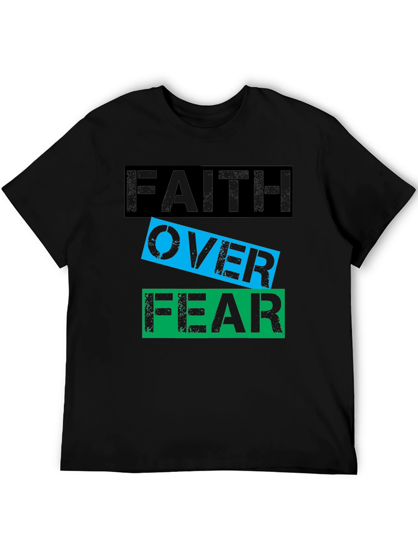 Faith Over Fear Graphic T-Shirt - Motivational Tee