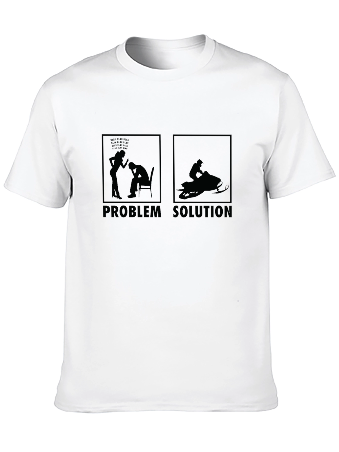 Problem Solution Snowmobile T-Shirt