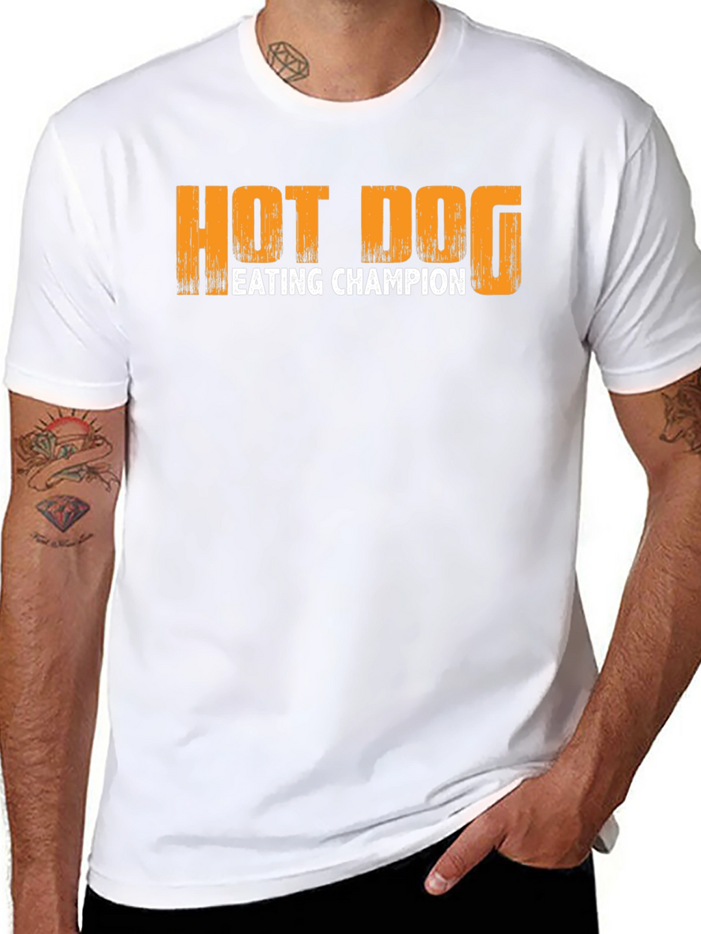 Hot Dog Eating Champion T-Shirt – Funny Food Lover Graphic Tee
