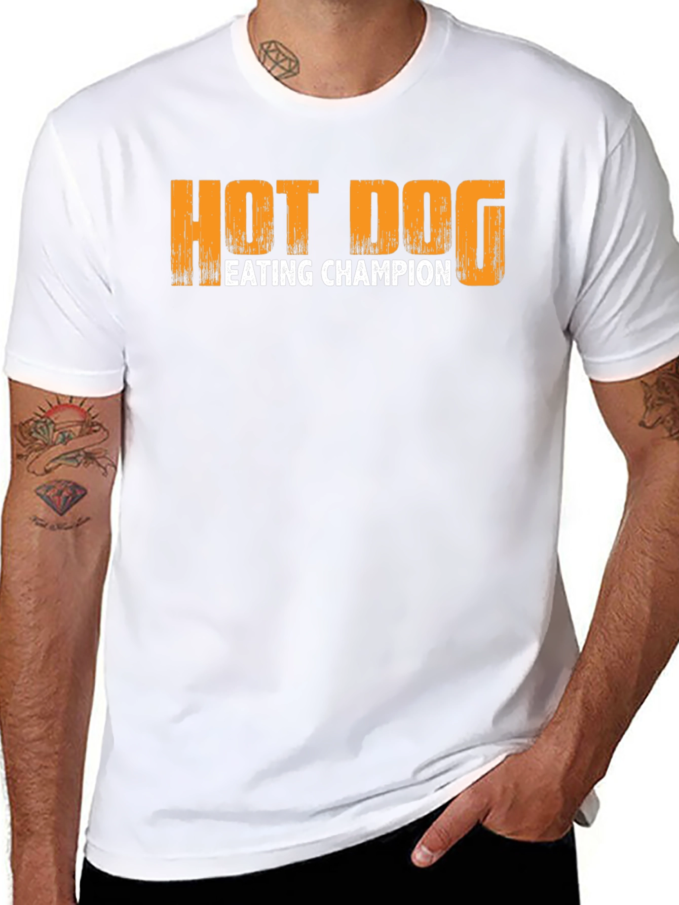 Hot Dog Eating Champion T-Shirt – Funny Food Lover Graphic Tee