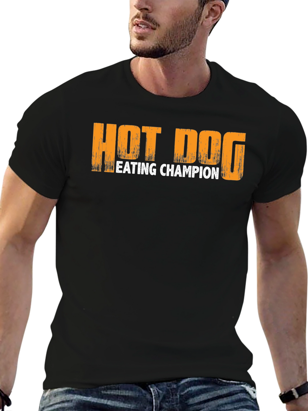 Hot Dog Eating Champion T-Shirt – Funny Food Lover Graphic Tee