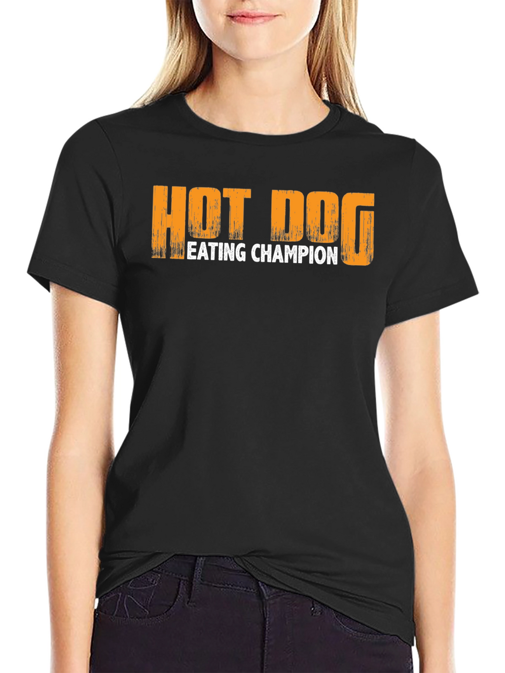 Hot Dog Eating Champion T-Shirt – Funny Food Lover Graphic Tee