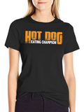 Hot Dog Eating Champion T-Shirt – Funny Food Lover Graphic Tee