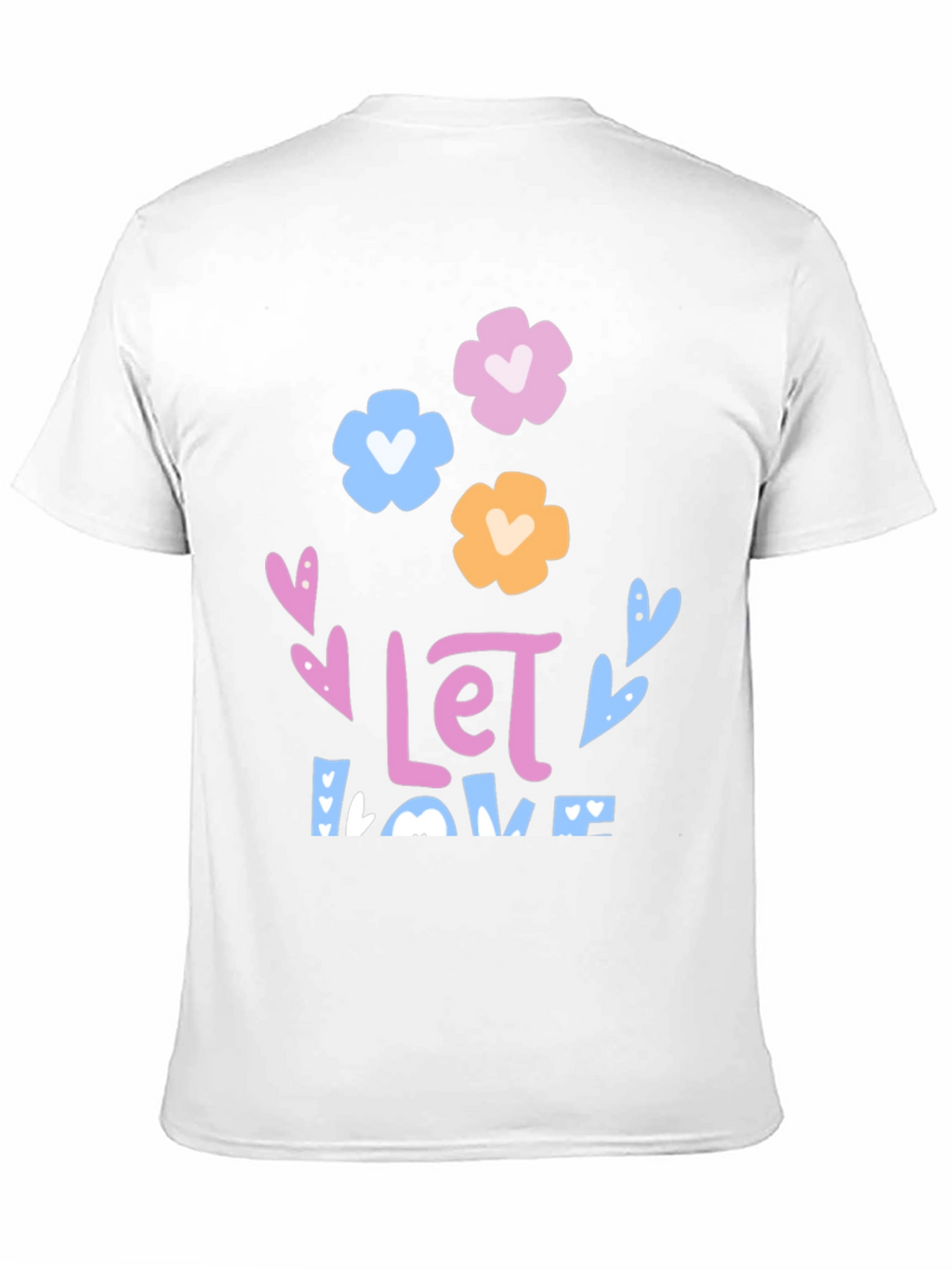 Floral Love Graphic Tee - Black Unisex T-Shirt