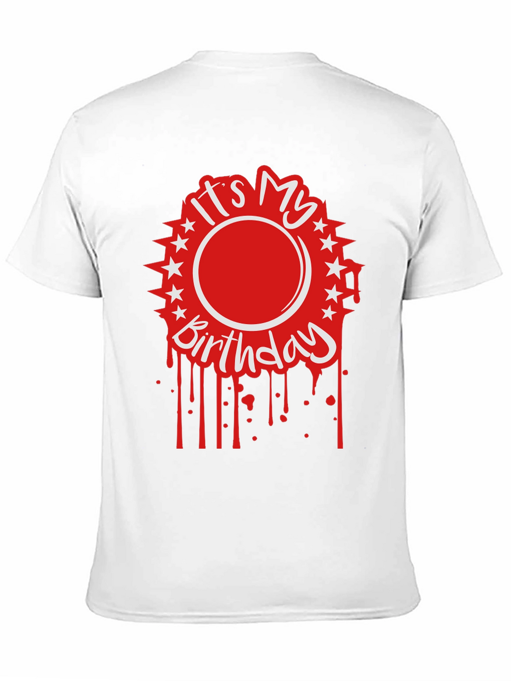 Its My Birthday Graphic Tee - Black Cotton Blend