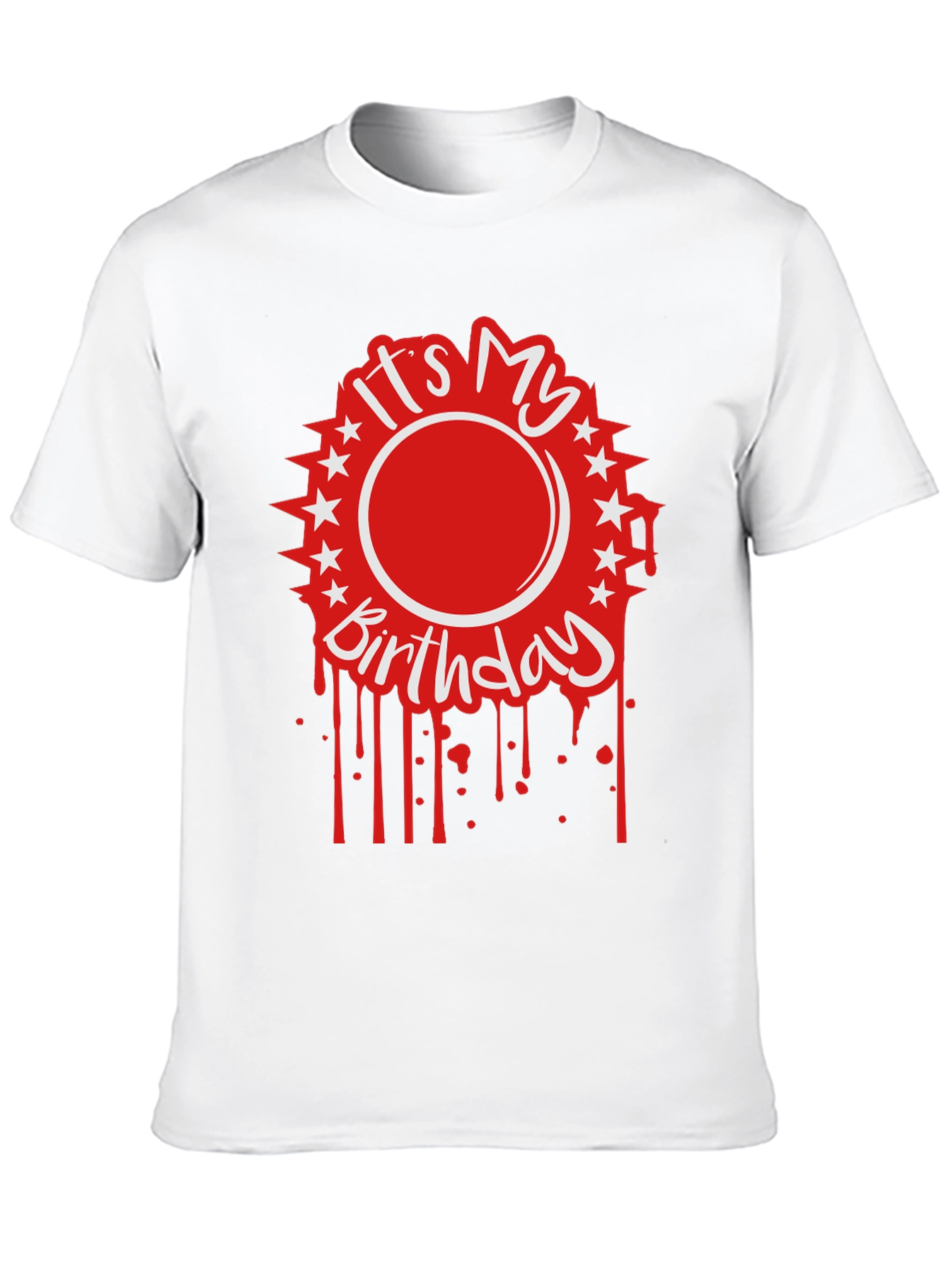 Its My Birthday Graphic Tee - Black Cotton Blend